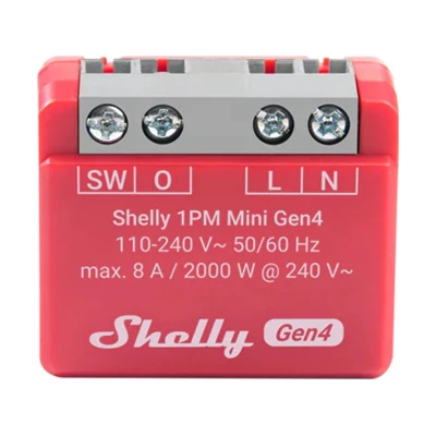 Shelly 1PM Mini Gen4 Zigbee/Matter chytrý spínač