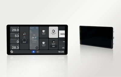 Shelly X2i stříbrný 6,95" WiFi/BLU nástěnný ovládací panel