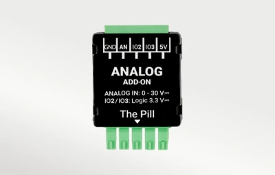 Shelly Analog 0-30V Add-on černý analogový modul pro Shelly The Pill