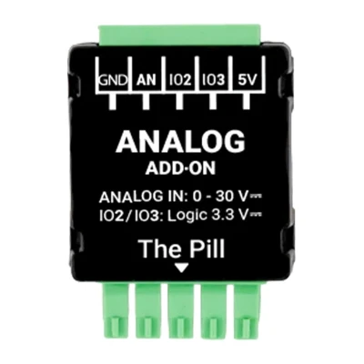 Shelly Analog 0-30V Add-on černý analogový modul pro Shelly The Pill