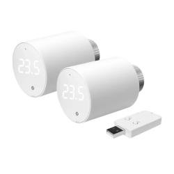 Shelly TRVBLU1-pack bílá termostatická hlavice WiFi/Bluetooth 2 kusy s ovládacím panelem