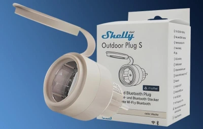 Shelly Inteligentná vonkajšia zásuvka Plug S MTR Gen3 IP44 12A (VÝPREDAJ)