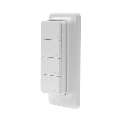 Shelly BLU RC Button 4 ZB ZigBee bílé chytré dálkové ovládání se 4 tlačítky