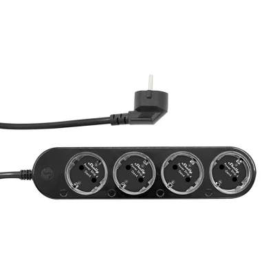 Shelly Power Strip 4 Gen4 černá 12A Zigbee/Matter chytrá napájecí lišta