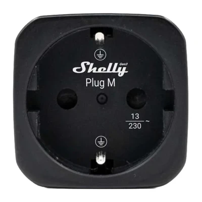 Shelly Plug M Gen3 černá chytrá zásuvka