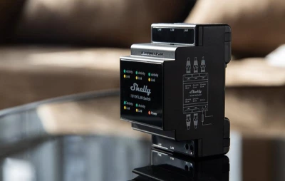 Shelly LAN Switch černý 5portový ethernetový přepínač