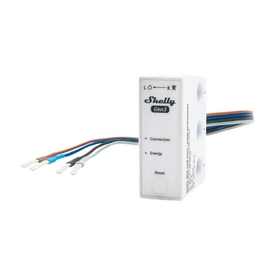 Shelly Měřič spotřeby energie 3EM-63W Gen3 s 1/3 kanálem WiFi (kabelový model) Shelly Měřič spotřeby energie 3EM-63W Gen3 s 1/3 kanálem WiFi (kabelový model)