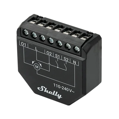 Shelly Shutter WiFi černý ovladač žaluzií
