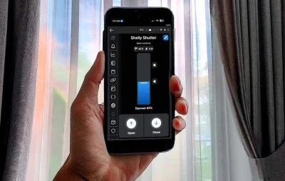 Shelly Shutter WiFi černý ovladač žaluzií