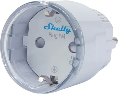 Shelly Plug PM Gen3 Matter 13A bílá inteligentní zásuvka