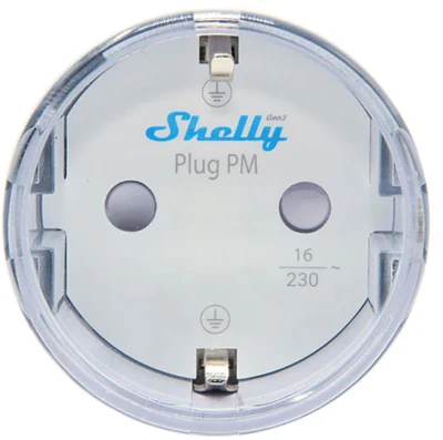 Shelly Plug PM Gen3 Matter 13A bílá inteligentní zásuvka