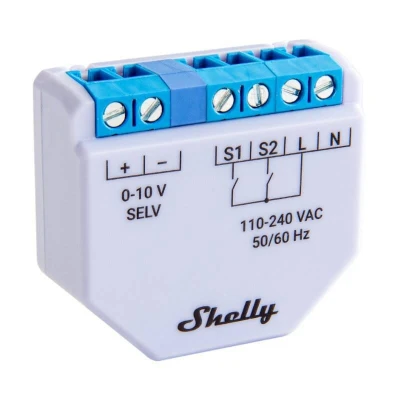 Shelly Stmívač světla Plus WiFi 0-10V Shelly Stmívač světla Plus WiFi 0-10V