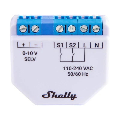 Shelly Stmívač světla Plus WiFi 0-10V