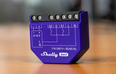 Shelly Dimmer 0/1-10V PM Gen3 WiFi/Bluetooth chytrý stmívač osvětlení