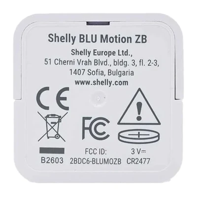 Shelly BLU Motion ZB bílý pohybový senzor