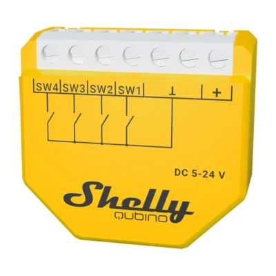 Shelly Wave i4 DC žlutý přepínač