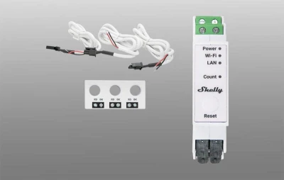 Shelly Pro 3EM-3CT63 WIFI 1/3-cestný měřič spotřeby energie