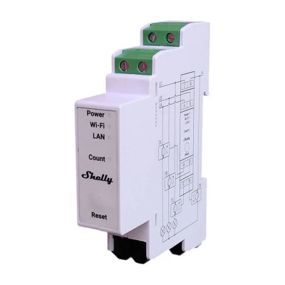 Shelly PRO 3EM 400A bílý WiFi/Bluetooth třífázový měřič spotřeby elektrické energie