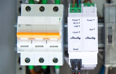 Shelly Pro 3EM Add-On bílý přídavný modul