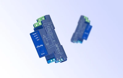 Shelly Pro Dimmer 0/1-10V PM WiFi/Bluetooth modrý stmívač osvětlení