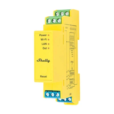 Shelly RGBWW Pro WiFi 5kanálový ovladač osvětlení na DIN lištu Shelly RGBWW Pro WiFi 5kanálový ovladač osvětlení na DIN lištu