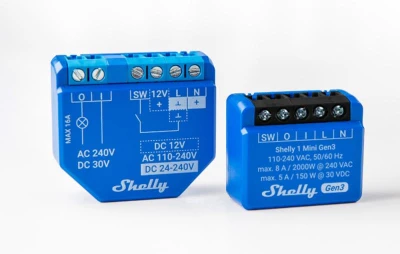 Shelly Řídicí jednotka 1 Mini Gen3