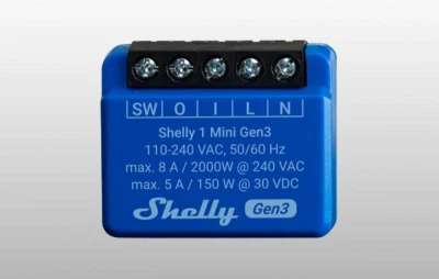 Shelly Řídicí jednotka 1 Mini Gen3