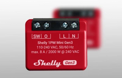 Shelly Řídicí jednotka 1PM Mini Gen3