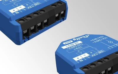Shelly 1 Gen3 modrý WiFi/Bluetooth ovladač, 2 ks
