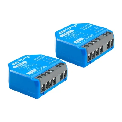 Shelly 1 Gen4 modrý Zigbee/Matter sada 2 ovladačů