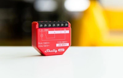 Shelly 1PM Gen3 červená sada 2 chytrých WiFi/Bluetooth spínačů