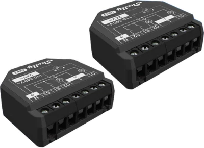 Shelly 2PM Gen3 černá WiFi/Bluetooth sada 2 ovladačů