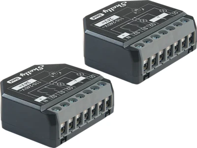 Shelly 2PM Gen4 Zigbee/Matter černá sada 2 ovladačů