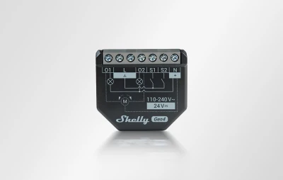 Shelly 2PM Gen4 Zigbee/Matter černá sada 2 ovladačů