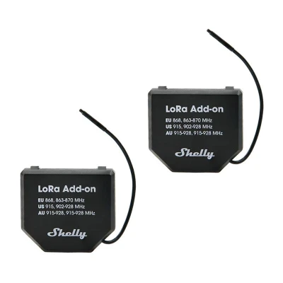 Shelly LoRa Add-on EU868 sada 2 relé pro zařízení Gen.3/4