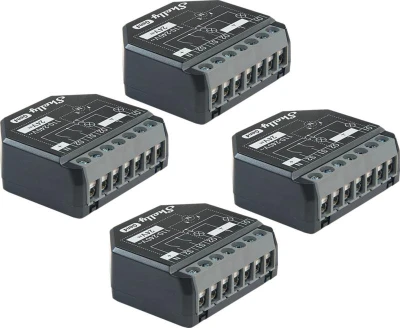 Shelly 2PM Gen4 černá Zigbee/Matter sada 4 ovladačů