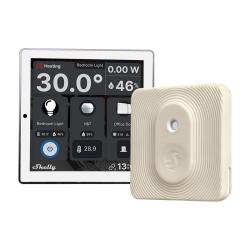 Shelly Sada Nástěnný ovládací panel (bílý) + BLU HT Ivory