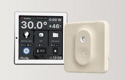 Shelly Sada Nástěnný ovládací panel (bílý) + BLU HT Ivory