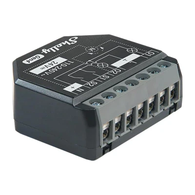 Shelly 2PM Gen4 Zigbee/Matter černé chytré dvoukanálové relé