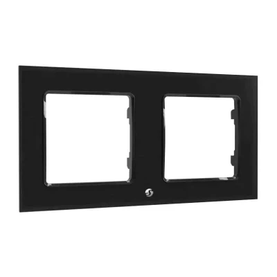 Shelly Switch Frame Double černý rámeček pro dvojitý vypínač