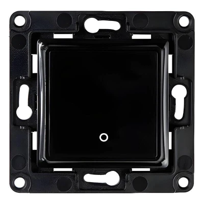 Shelly Wall Switch černý nástěnný spínač s 1 tlačítkem