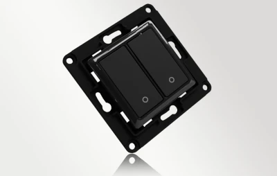 Shelly Wall Switch 2 černý nástěnný spínač se 2 tlačítky