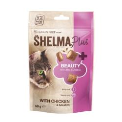 Shelma Cat Snack Beauty polštářky GF 60 g (bal. 8 ks) Shelma Cat Snack Beauty polštářky GF 60 g (bal. 8 ks)