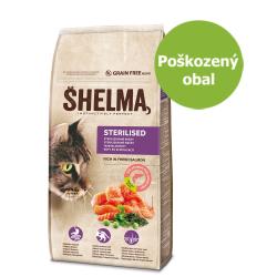 SHELMA Cat Sterilised Salmon GF 7 - 8 kg - Poškozený obal - % SHELMA Cat Sterilised Salmon GF 7 - 8 kg - Poškozený obal - %