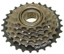 Shimano 6-kolesové MF-TZ500 14-28 zubov, hnedé/čierne