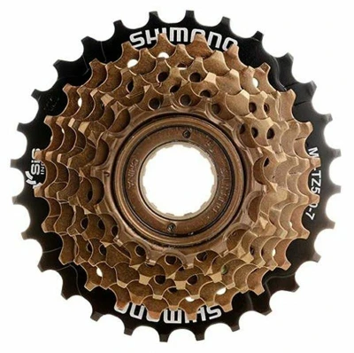 Shimano 7-kolo MF-TZ500 14-28 zubů, hnědé/černé Shimano 7-kolo MF-TZ500 14-28 zubů, hnědé/černé