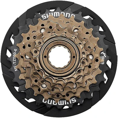 Shimano 7-kolo MF-TZ500 14-28 zubů, hnědé/černé, s krytem paprsků Shimano 7-kolo MF-TZ500 14-28 zubů, hnědé/černé, s krytem paprsků