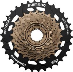 Shimano 7-kolesové MF-TZ500 14-34 zubov Megarange, hnedé/čierne