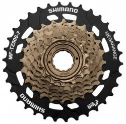 Shimano 7-kolesové MF-TZ500 14-34 zubov Megarange, strieborné/čierne, v krabičke