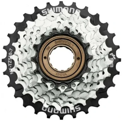 Shimano 7-kolo MF-TZ510 14-28 zubů, hnědé/černé, v krabičce Shimano 7-kolo MF-TZ510 14-28 zubů, hnědé/černé, v krabičce